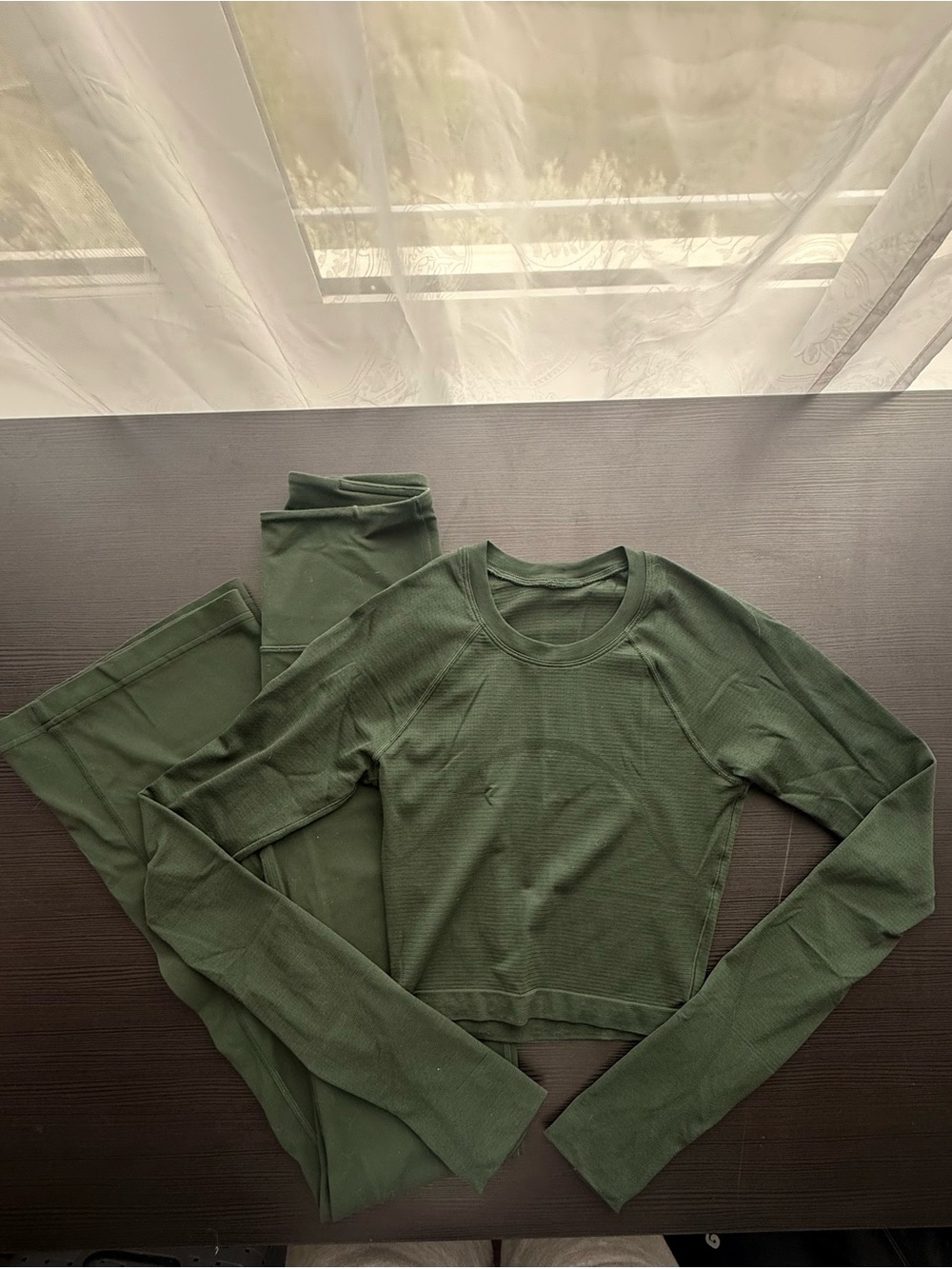 Swiftly Tech Cropped Longsleeve and Groove Nulu Super-high Flared Legging